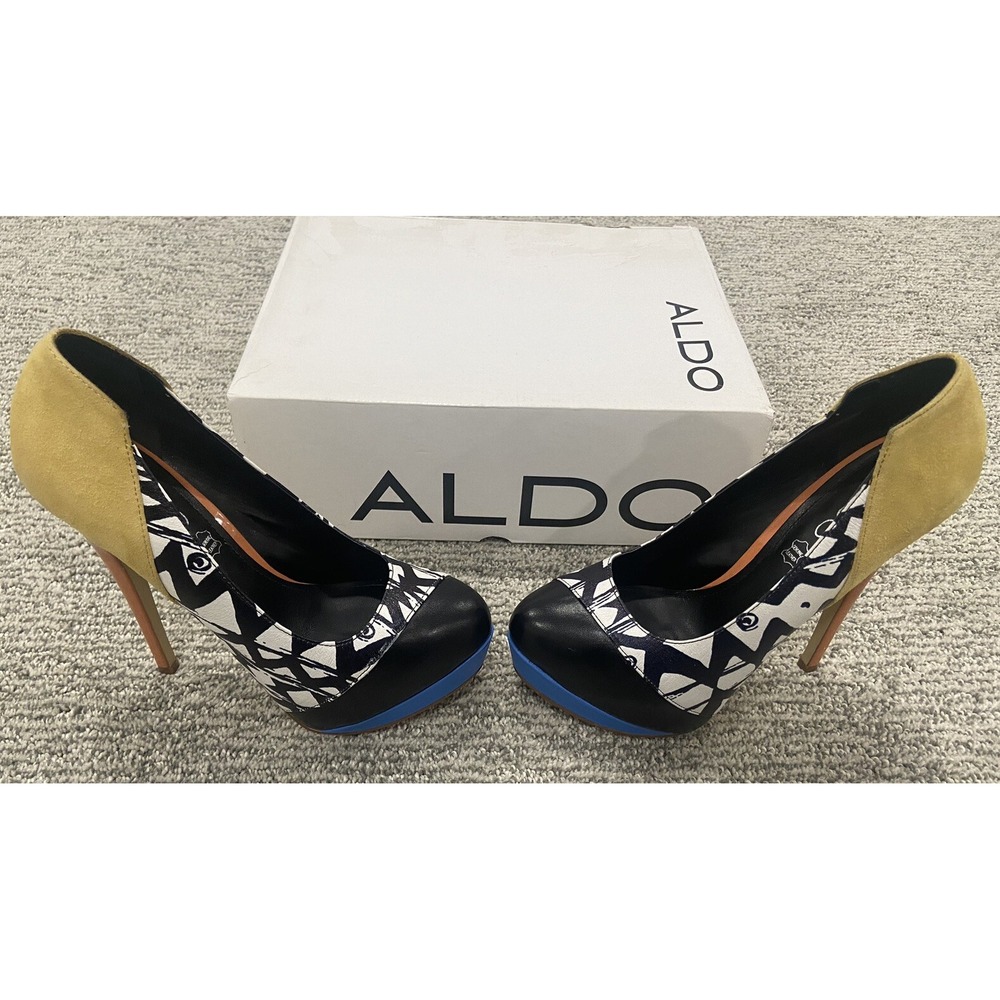 Aldo Strombeck Women's‎ Multi Colored Leather Stiletto Pumps Size 5 (EU 36)
